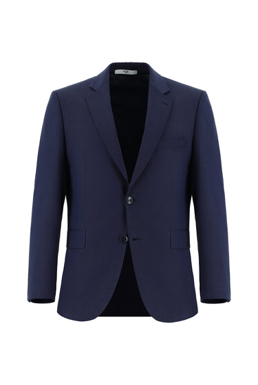  Koyu Lacivert Slim Fit Dar Kesim Klasik Takım Elbise