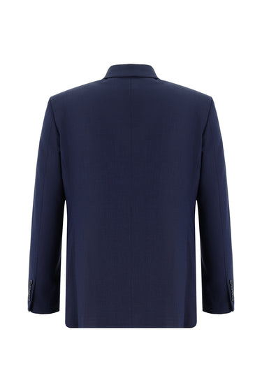 Koyu Lacivert Slim Fit Dar Kesim Klasik Takım Elbise