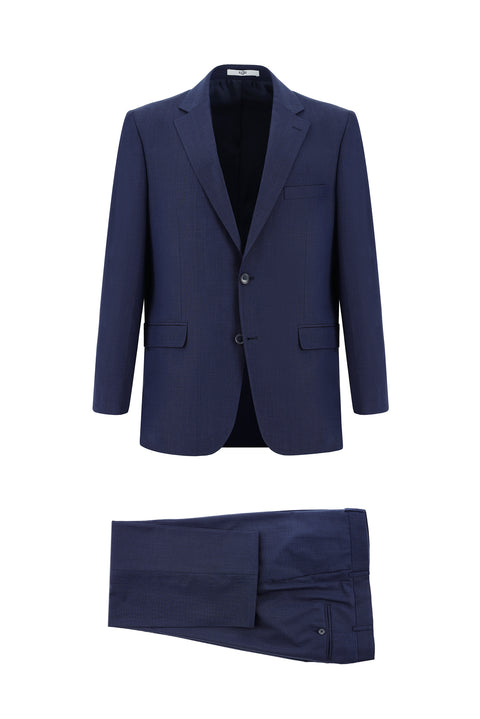 Koyu Lacivert 4 Drop Relaxed Fit Rahat Kesim Takım Elbise