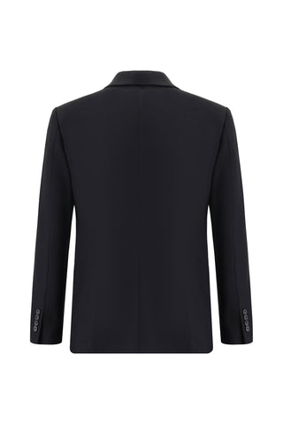  Siyah Regular Fit Klasik Desenli Takım Elbise