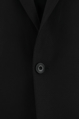  Siyah Regular Fit Klasik Desenli Takım Elbise