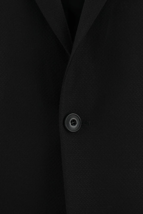 Siyah 6 Drop Regular Fit Standart Kesim Desenli Takım Elbise