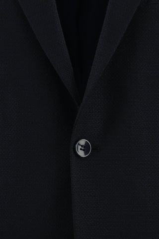  Koyu Lacivert Regular Fit Klasik Desenli Takım Elbise