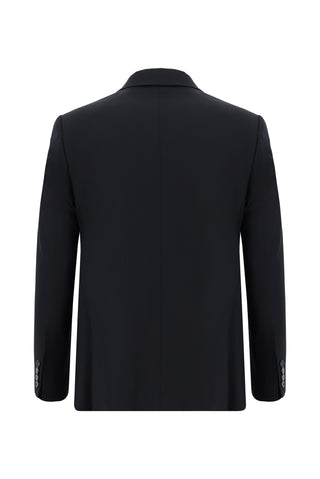  Koyu Lacivert Super Slim Fit Ekstra Dar Kesim Desenli Kruvaze Takım Elbise