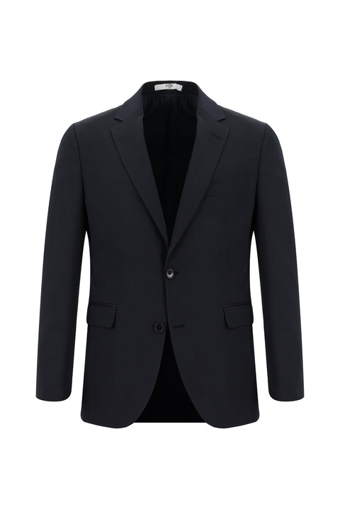 Koyu Lacivert 7 Drop Slim Fit Dar Kesim Desenli Takım Elbise