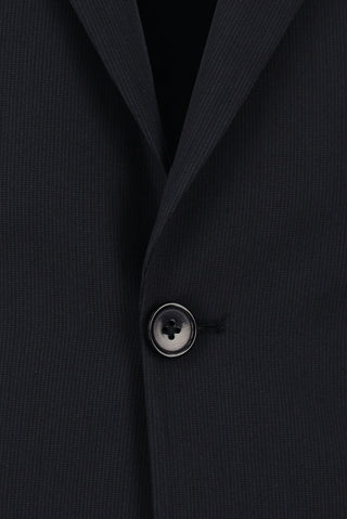  Koyu Lacivert Slim Fit Dar Kesim Desenli Klasik Takım Elbise