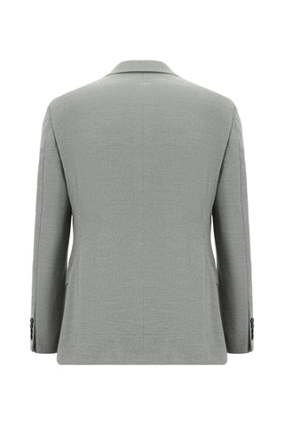  Orta Gri Regular Fit Klasik Desenli Takım Elbise