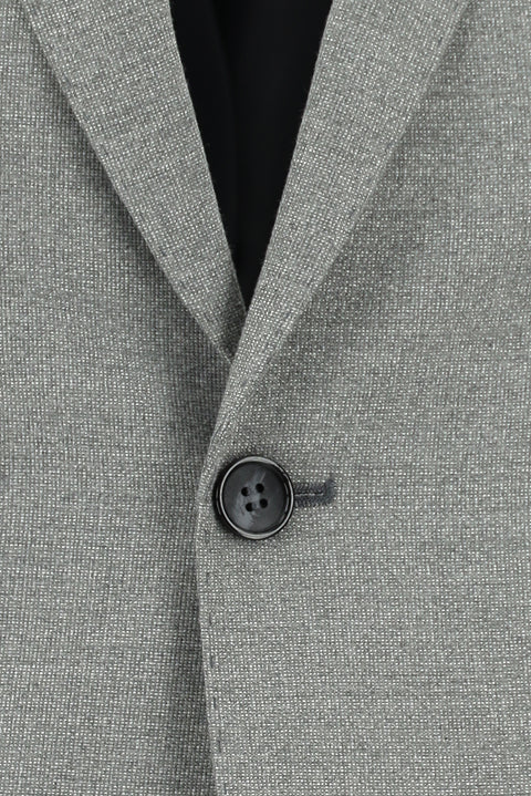 Orta Gri 4 Drop Relaxed Fit Rahat Kesim Desenli Takım Elbise