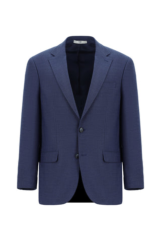  Açık Lacivert Relaxed Fit Rahat Kesim Klasik Desenli Takım Elbise