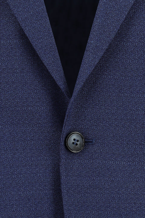 Light Navy Blue 6 Drop Regular Fit Standard Cut Patterned Suit