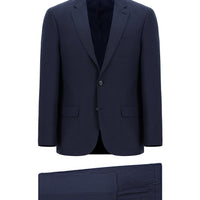 Dark Navy 6 Drop Regular Fit Standard Cut Patterned Suit