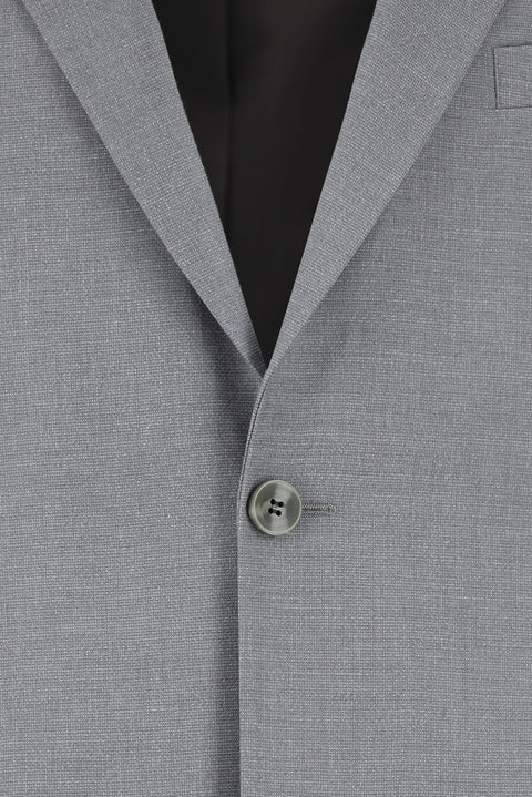 Orta Gri 4 Drop Relaxed Fit Rahat Kesim Desenli Takım Elbise