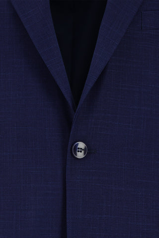  Orta Lacivert Relaxed Fit Rahat Kesim Klasik Desenli Takım Elbise