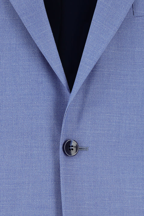 Mavi 4 Drop Relaxed Fit Rahat Kesim Desenli Takım Elbise