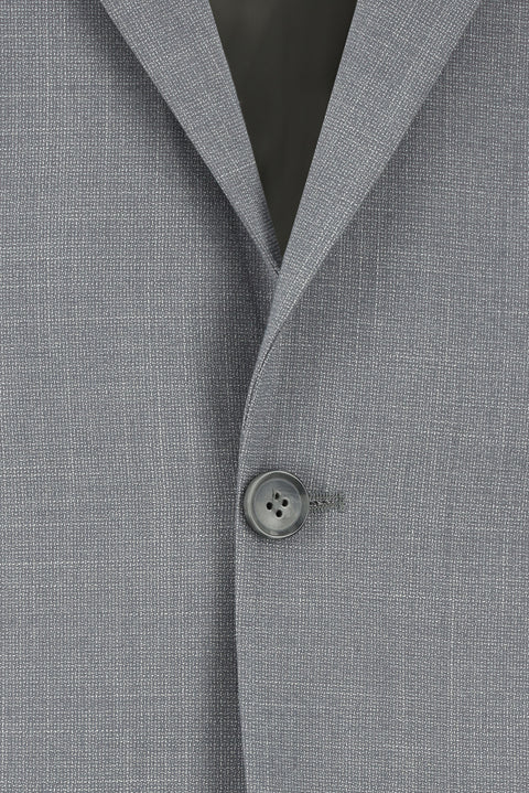 Orta Gri 4 Drop Relaxed Fit Rahat Kesim Desenli Takım Elbise