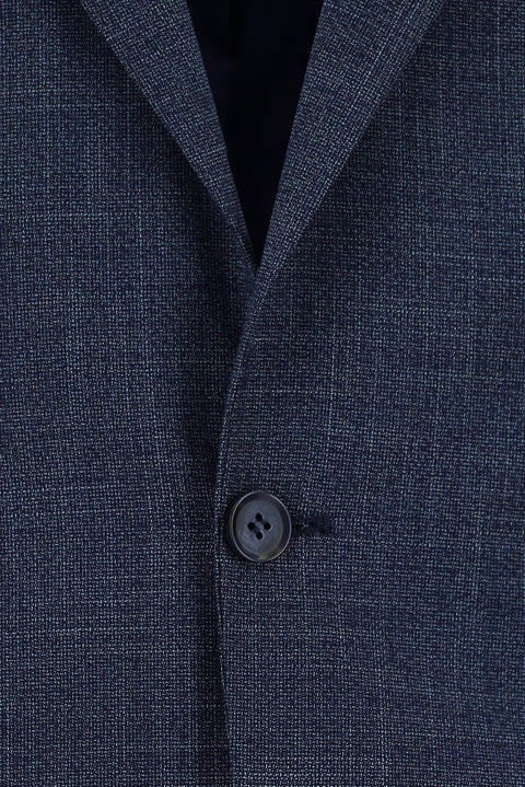 Açık Lacivert 4 Drop Relaxed Fit Rahat Kesim Desenli Takım Elbise
