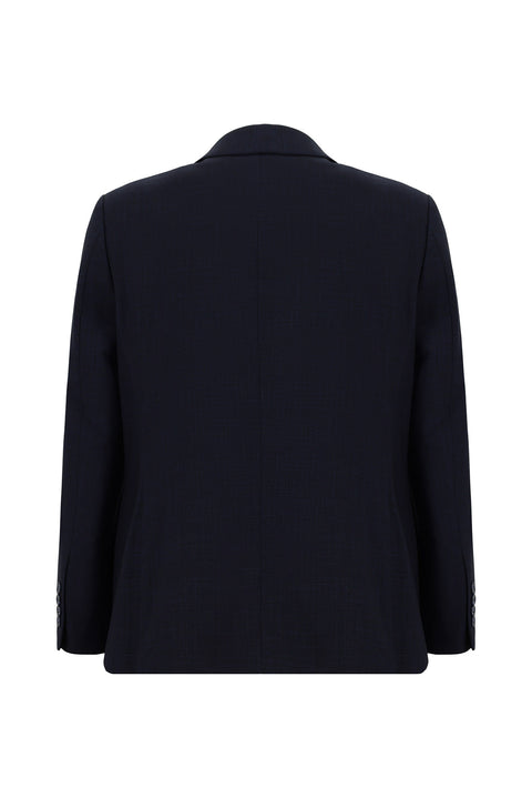 Siyah Lacivert 4 Drop Relaxed Fit Rahat Kesim Desenli Takım Elbise