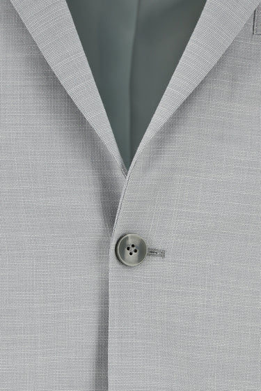  Açık Gri Super Slim Fit Ekstra Dar Kesim Klasik Desenli Takım Elbise
