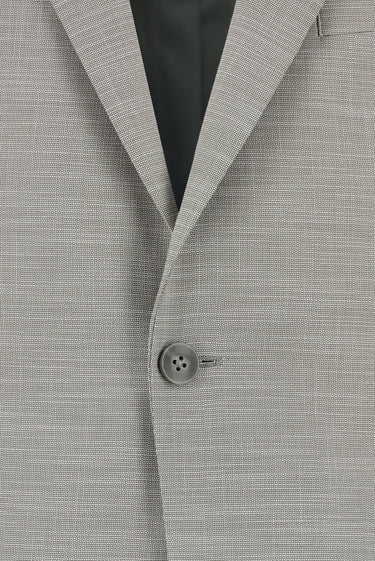 Orta Gri Super Slim Fit Ekstra Dar Kesim Klasik Desenli Takım Elbise