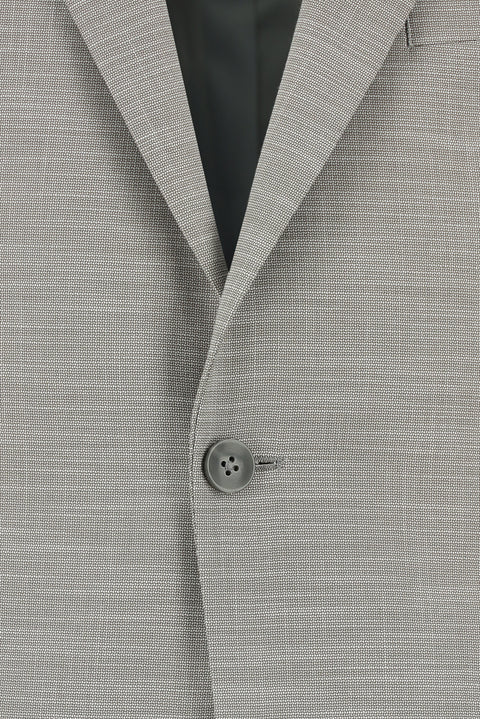 Orta Gri 7 Drop Super Slim Fit Eksra Dar Kesim Desenli Takım Elbise