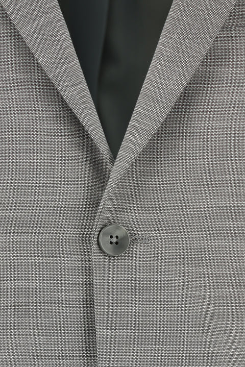 Açık Füme 7 Drop Slim Fit Dar Kesim Desenli Takım Elbise