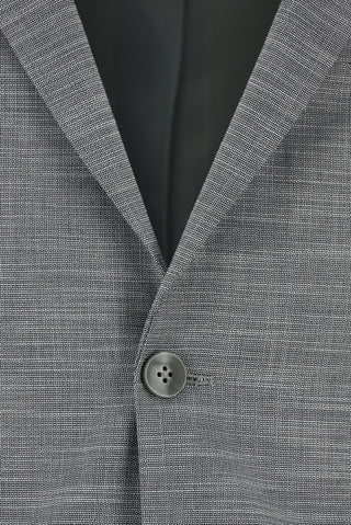  Orta Füme Super Slim Fit Ekstra Dar Kesim Klasik Desenli Takım Elbise