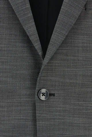  Koyu Füme Super Slim Fit Ekstra Dar Kesim Klasik Desenli Takım Elbise