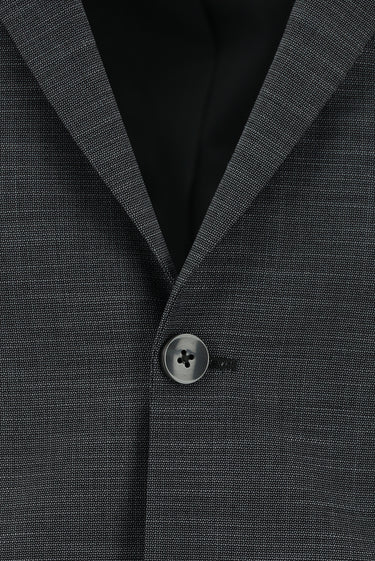 Orta Antrasit Super Slim Fit Ekstra Dar Kesim Klasik Desenli Takım Elbise