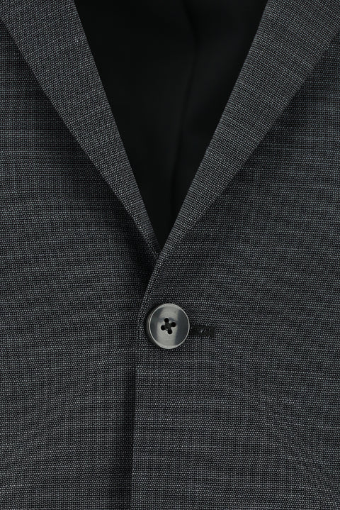 Orta Antrasit 7 Drop Slim Fit Dar Kesim Desenli Takım Elbise