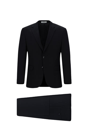  Koyu Lacivert Slim Fit Dar Kesim Klasik Takım Elbise