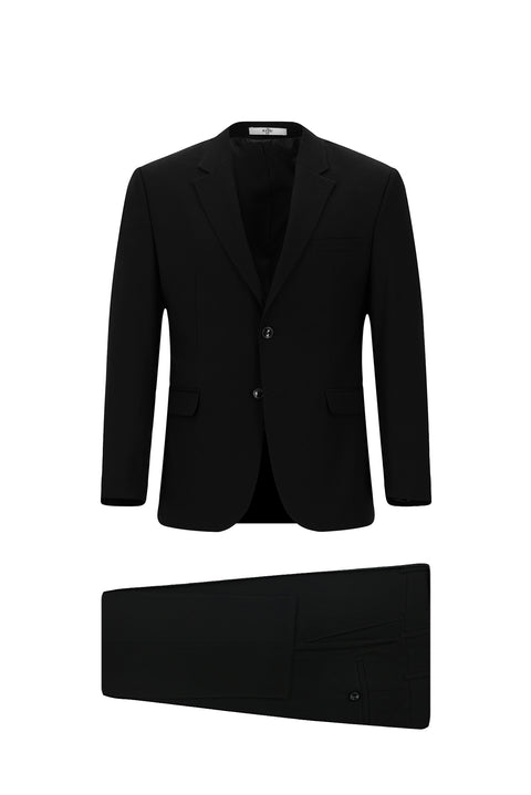 Siyah 7 Drop Slim Fit Dar Kesim Takım Elbise
