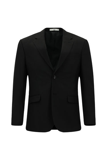  Siyah Slim Fit Dar Kesim Klasik Desenli Takım Elbise