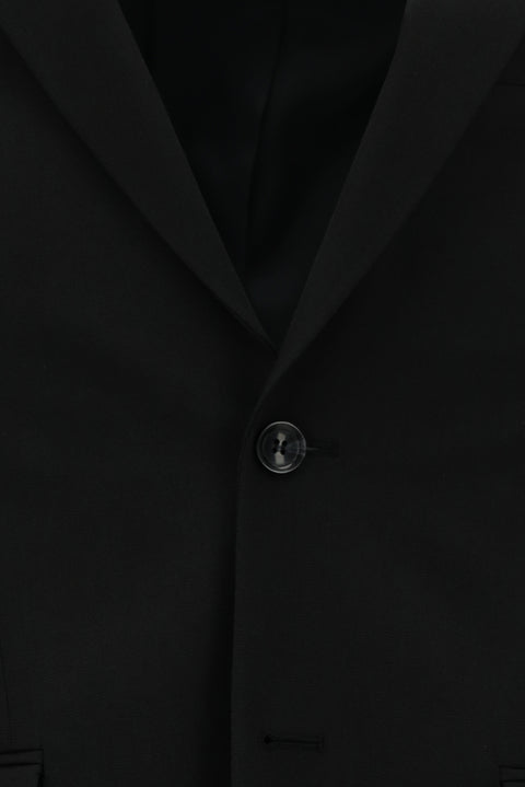 Siyah 7 Drop Slim Fit Dar Kesim Desenli Takım Elbise