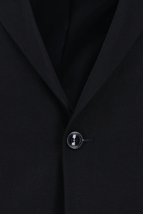 Koyu Lacivert 7 Drop Slim Fit Dar Kesim Desenli Takım Elbise