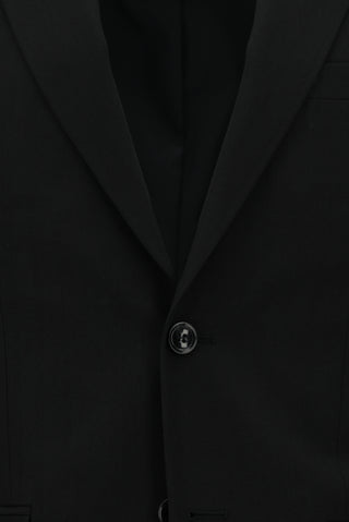  Siyah 7 Drop Slim Fit Dar Kesim Desenli Tak?m Elbise-Ki??l?