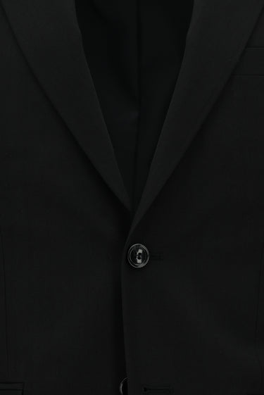  Siyah Slim Fit Dar Kesim Desenli Klasik Takım Elbise