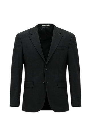  Siyah Slim Fit Dar Kesim Desenli Klasik Takım Elbise