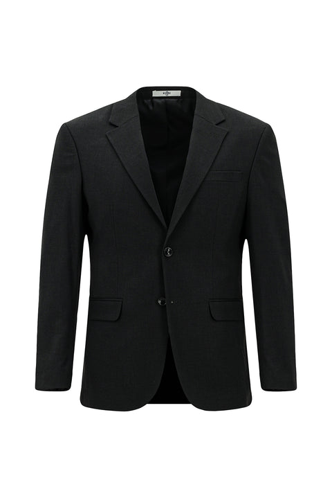Black 7 Drop Slim Fit Patterned Suit
