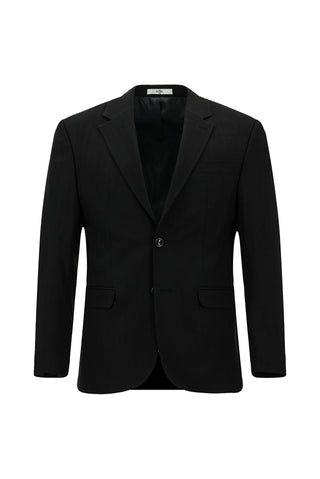  Siyah 7 Drop Slim Fit Dar Kesim Desenli Tak?m Elbise-Ki??l?