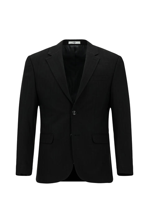 Siyah 7 Drop Slim Fit Dar Kesim Desenli Takım Elbise