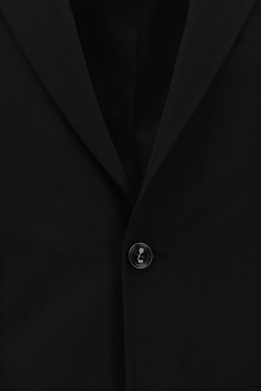  Siyah Slim Fit Dar Kesim Desenli Klasik Takım Elbise