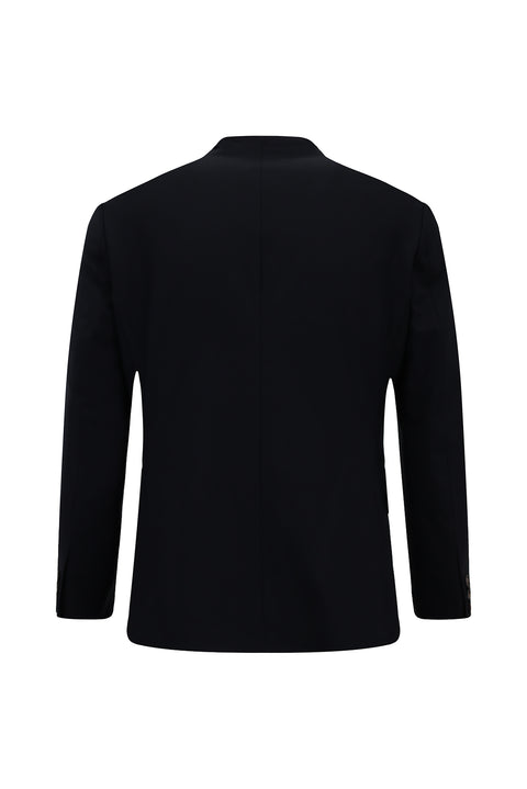 Koyu Lacivert 6 Drop Regular Fit Standart Kesim Desenli Takım Elbise