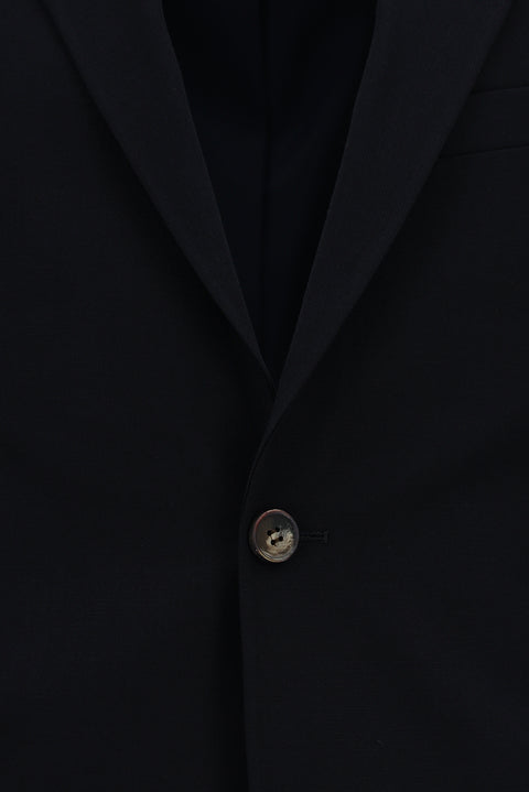 Koyu Lacivert 6 Drop Regular Fit Standart Kesim Desenli Takım Elbise