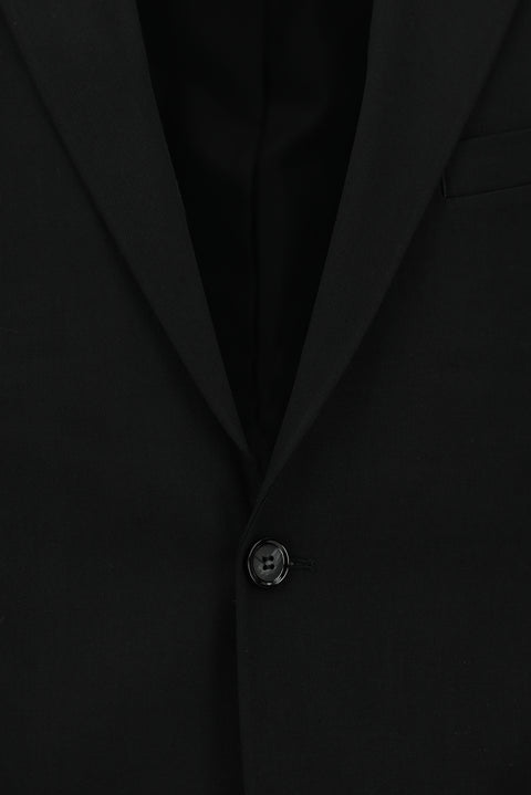 Siyah 6 Drop Regular Fit Standart Kesim Desenli Takım Elbise