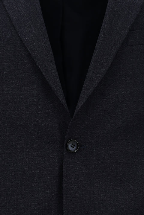 Koyu Lacivert 4 Drop Relaxed Fit Rahat Kesim Desenli Takım Elbise