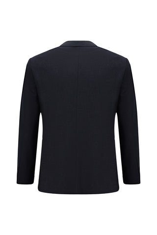  Koyu Lacivert 6 Drop Regular Fit Standart Kesim Desenli Takım Elbise