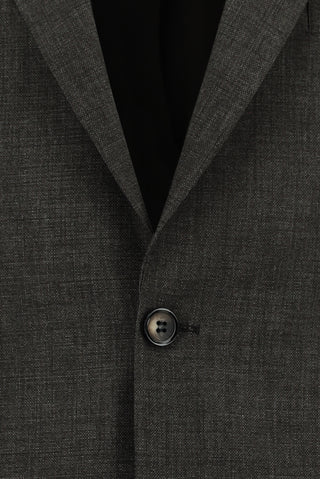  Koyu Kahve Relaxed Fit Rahat Kesim Klasik Desenli Takım Elbise