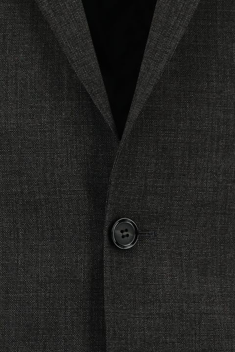 Medium Anthracite 4-Drop Relaxed Fit Patterned Suit