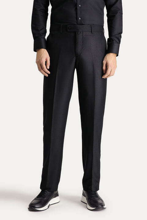 Siyah 8 Drop Muscle Fit Uzun Atletik Kesim Takım Elbise