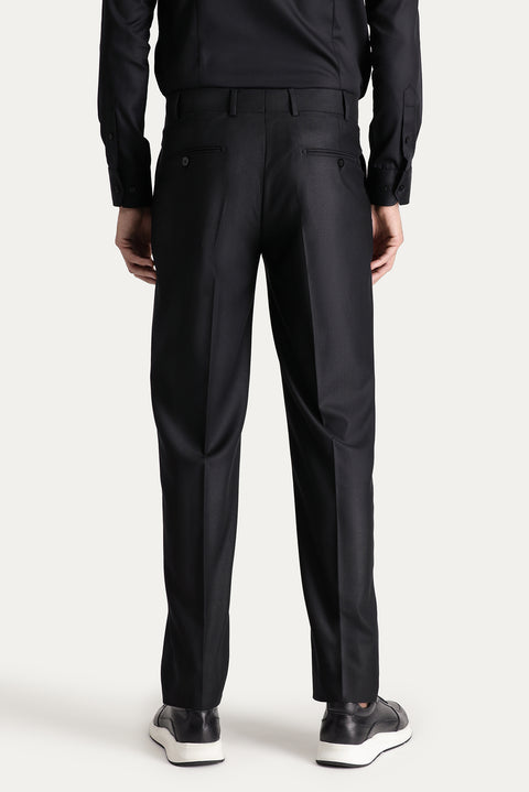 Siyah 8 Drop Muscle Fit Uzun Atletik Kesim Takım Elbise